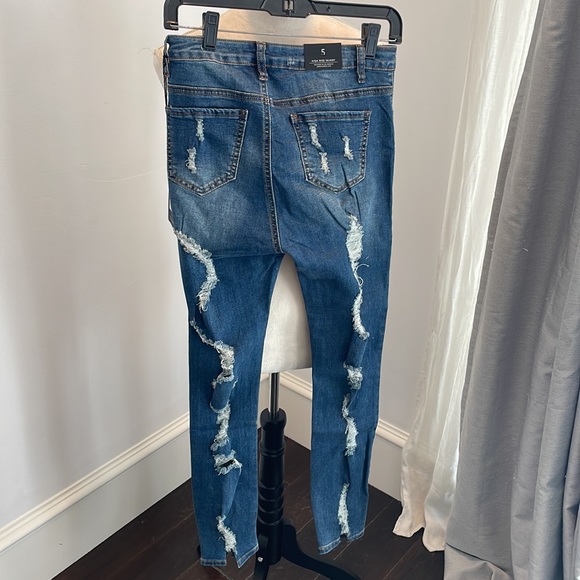 High Rise Skinny Ripped Jeans - Picture 2 of 5